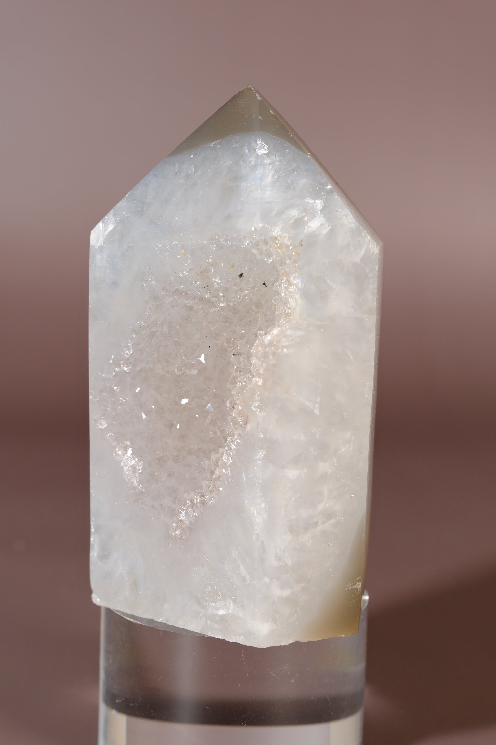Druzy Agate Tower