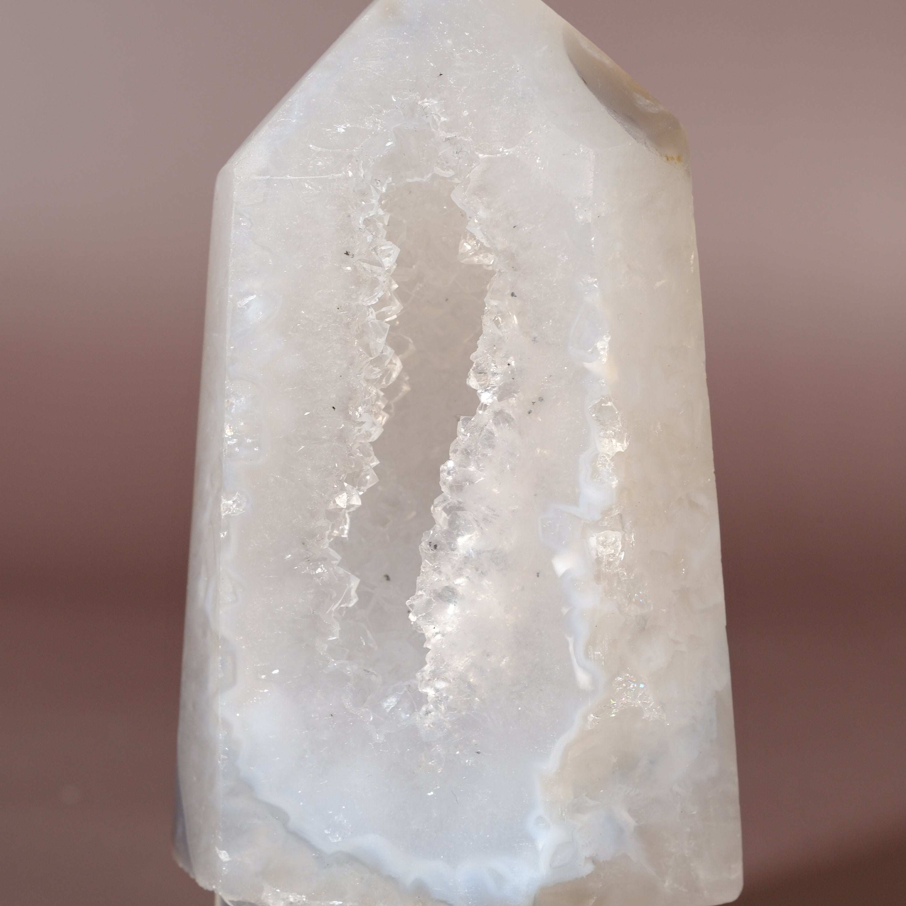 Druzy Agate Tower