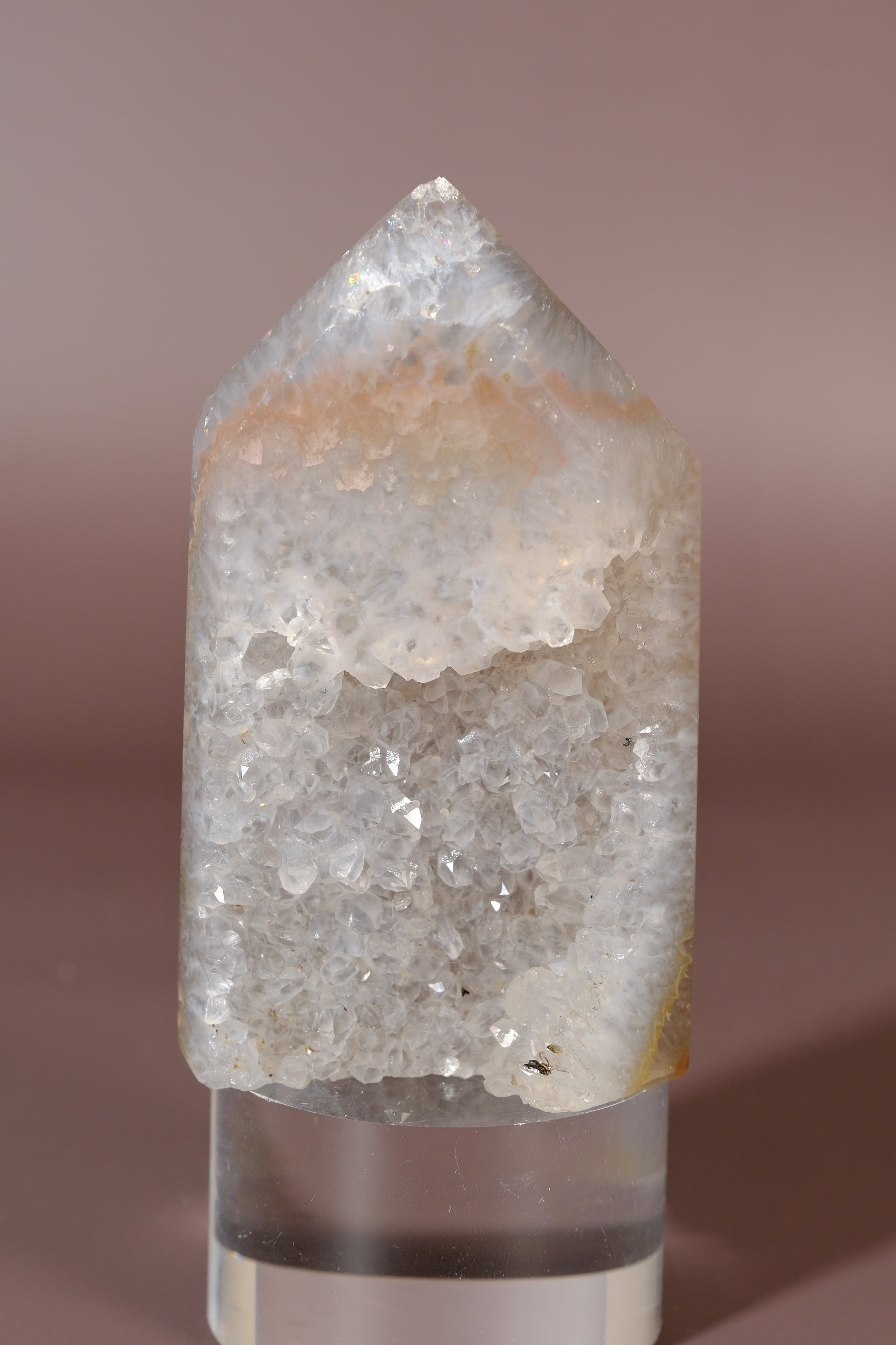 Druzy Agate Tower