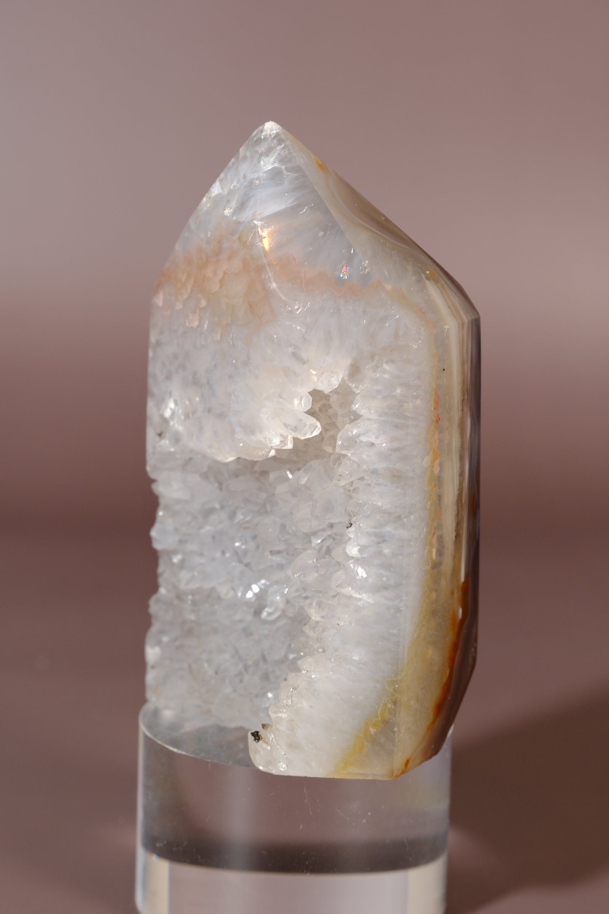 Druzy Agate Tower