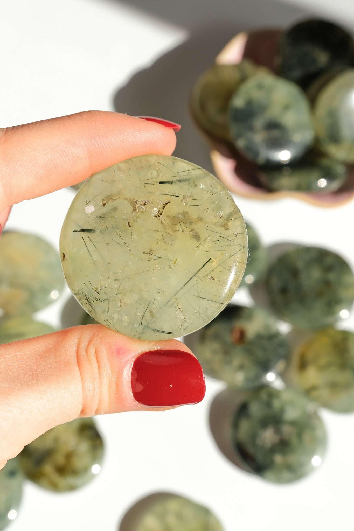 Prehnite Flat Stone