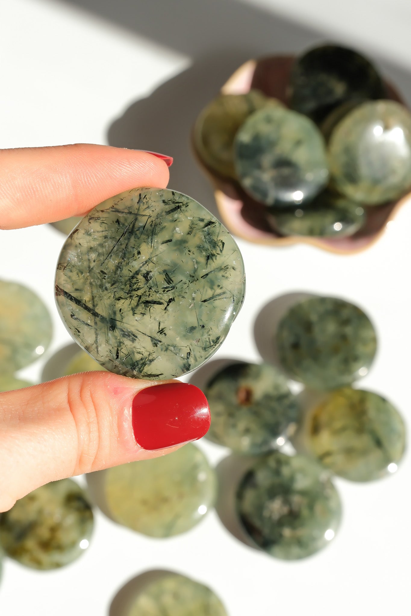 Prehnite Flat Stone