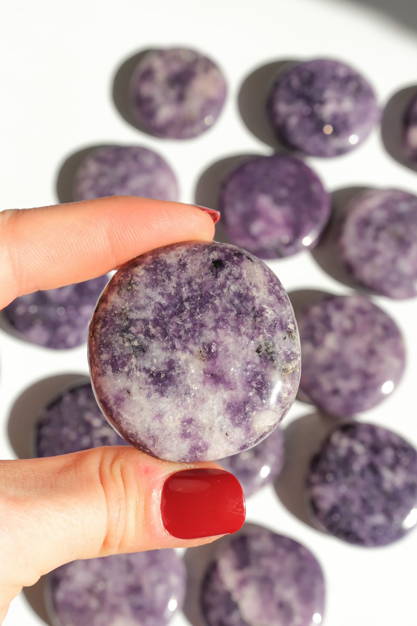 Lepidolite Flat Stone