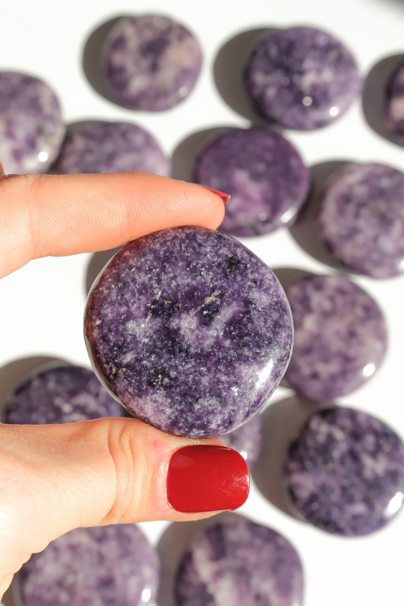 Lepidolite Flat Stone