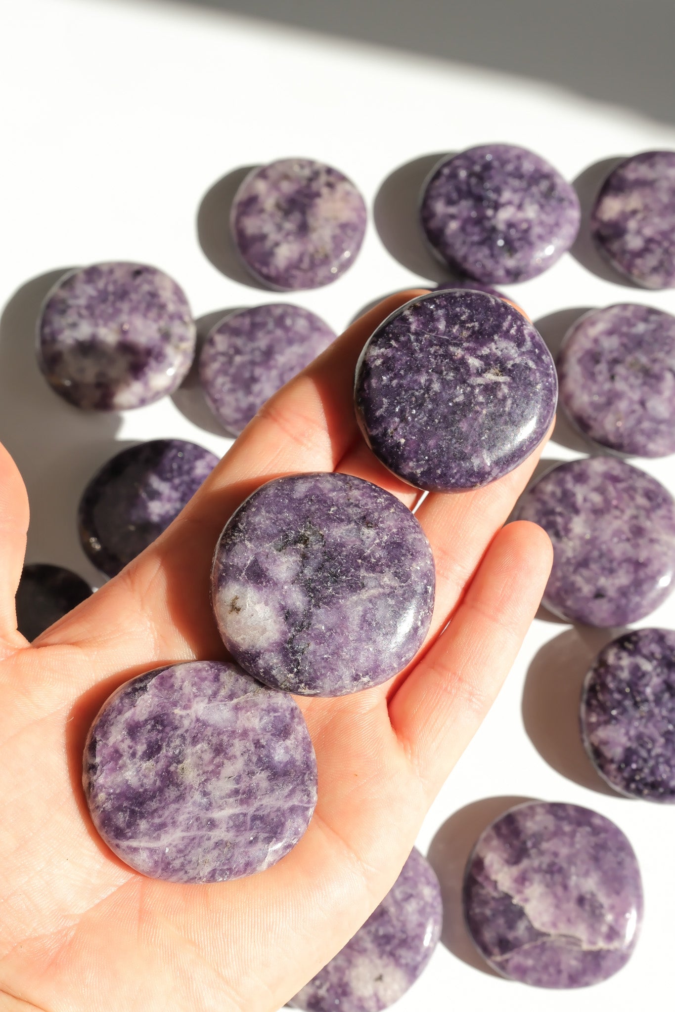 Lepidolite Flat Stone