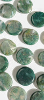 Moss Agate Flat Stone