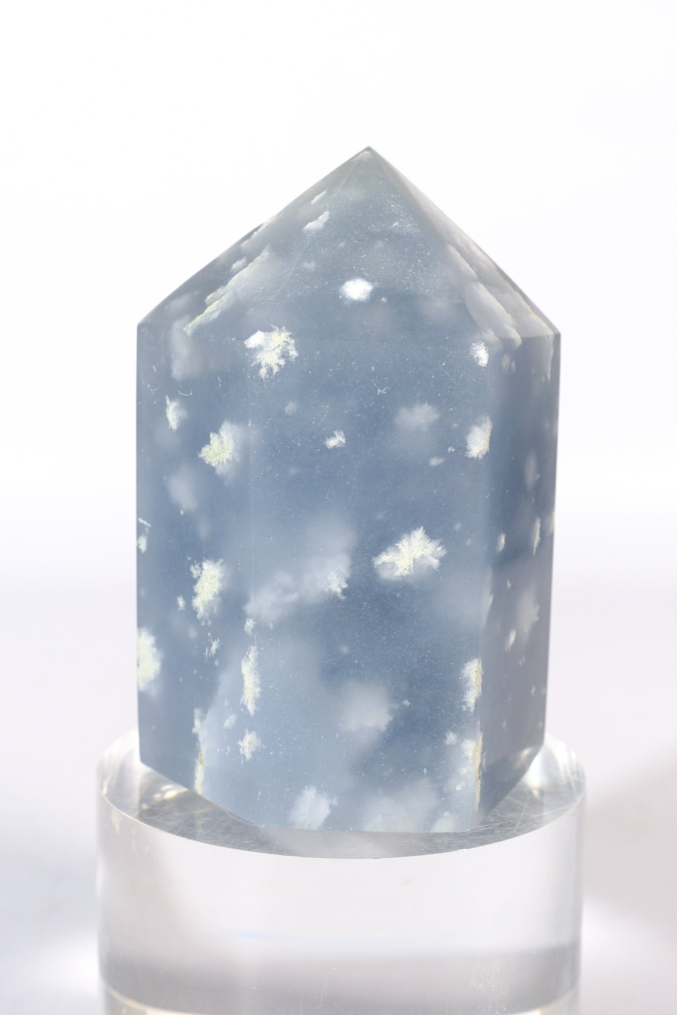 Snowflake Angelite Tower