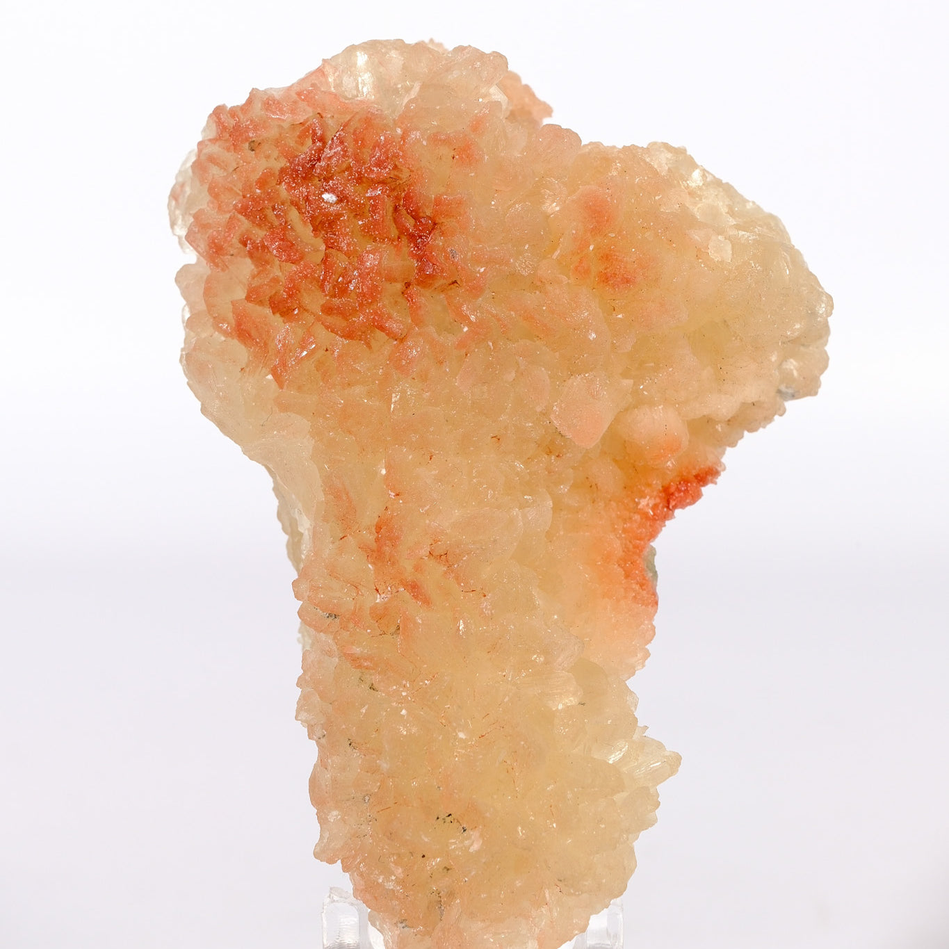 Hematite Coated Apophyllite on Stilbite Cluster