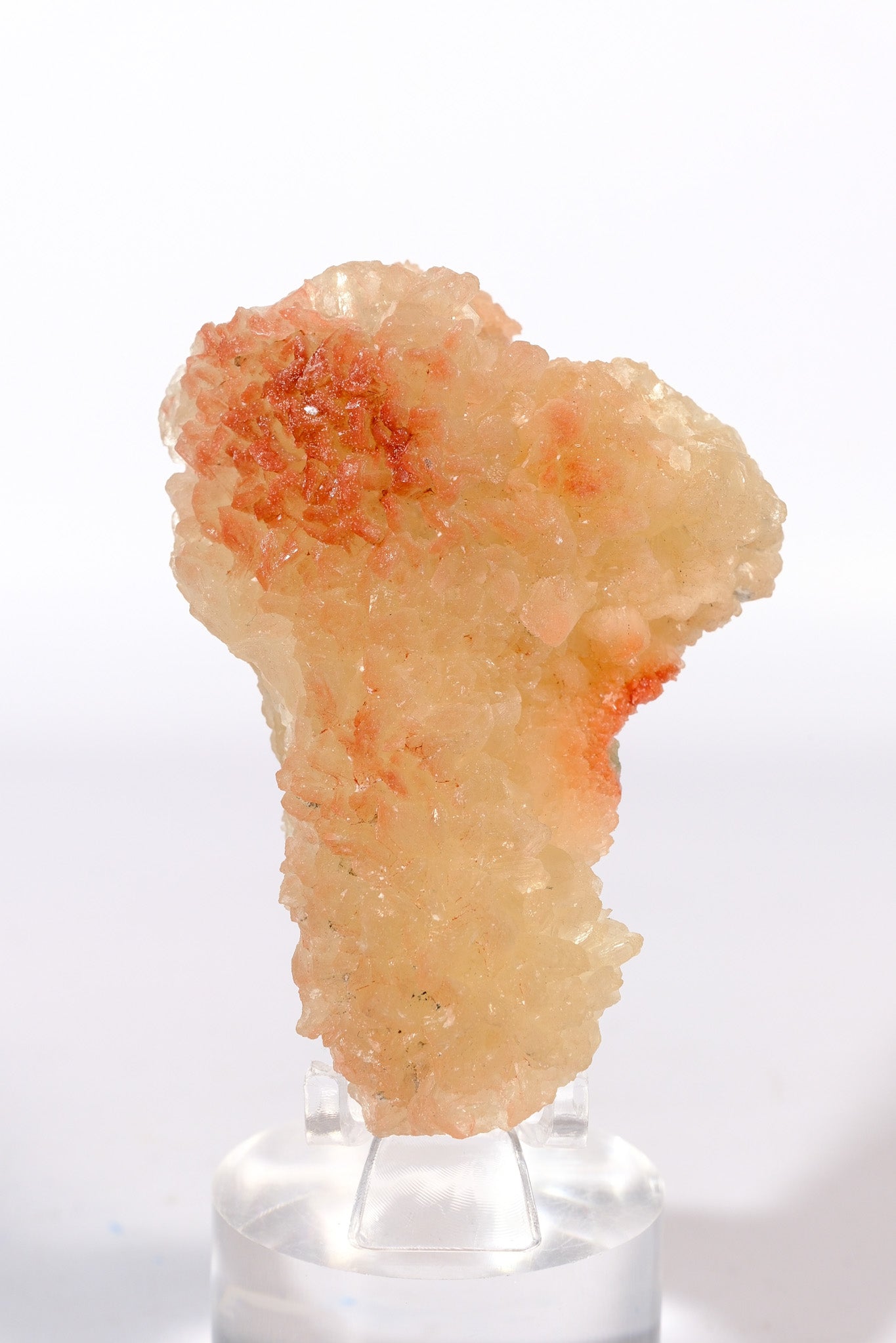 Hematite Coated Apophyllite on Stilbite Cluster