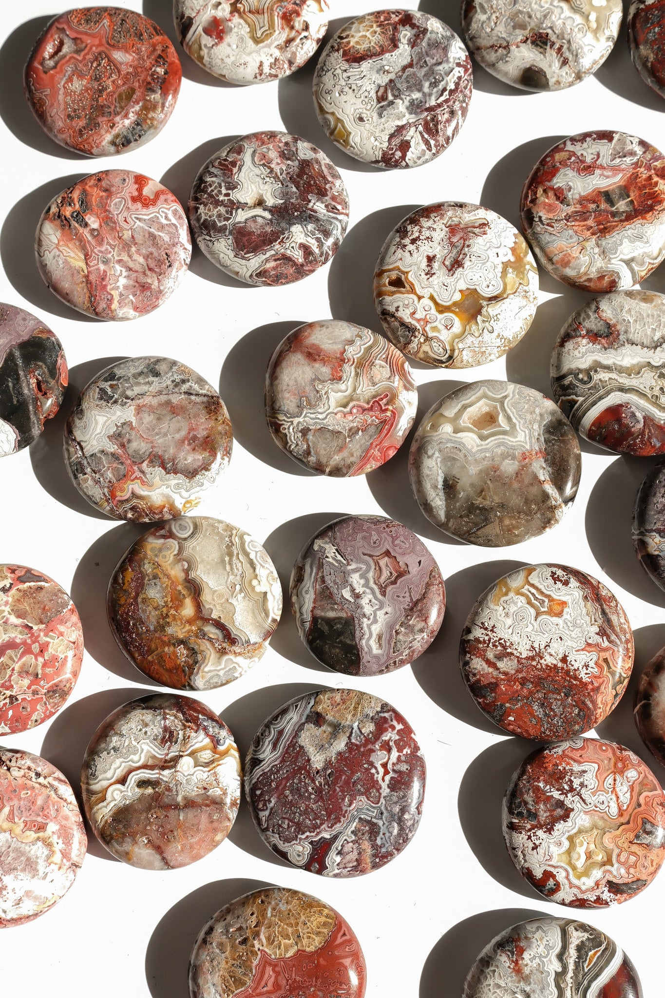 Crazy Lace Agate Flat Stone