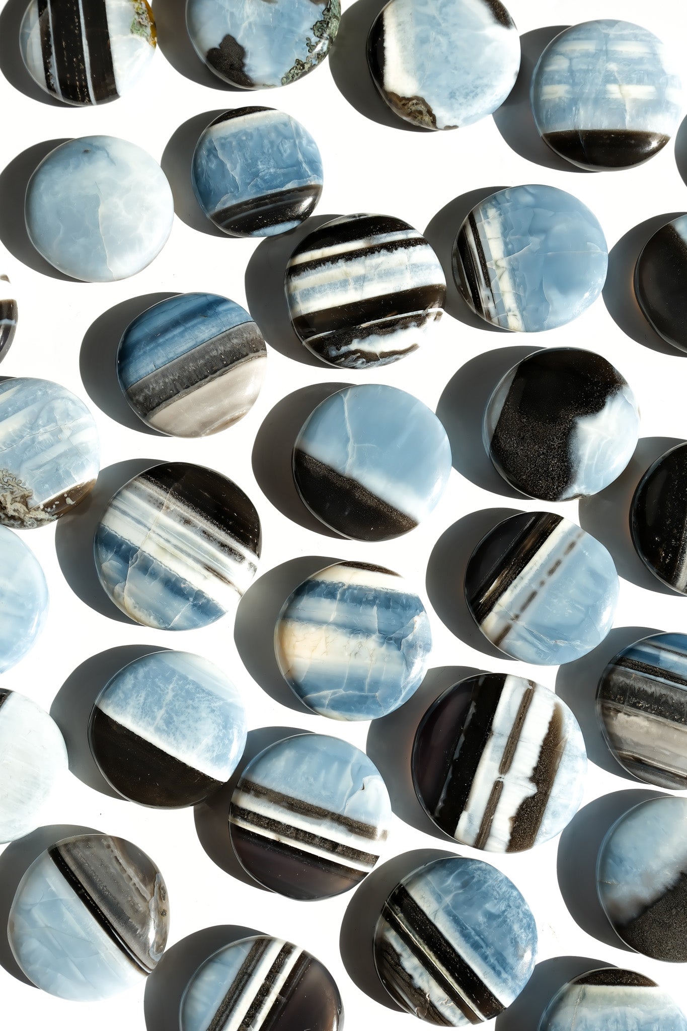 Blue Opal Flat Stone