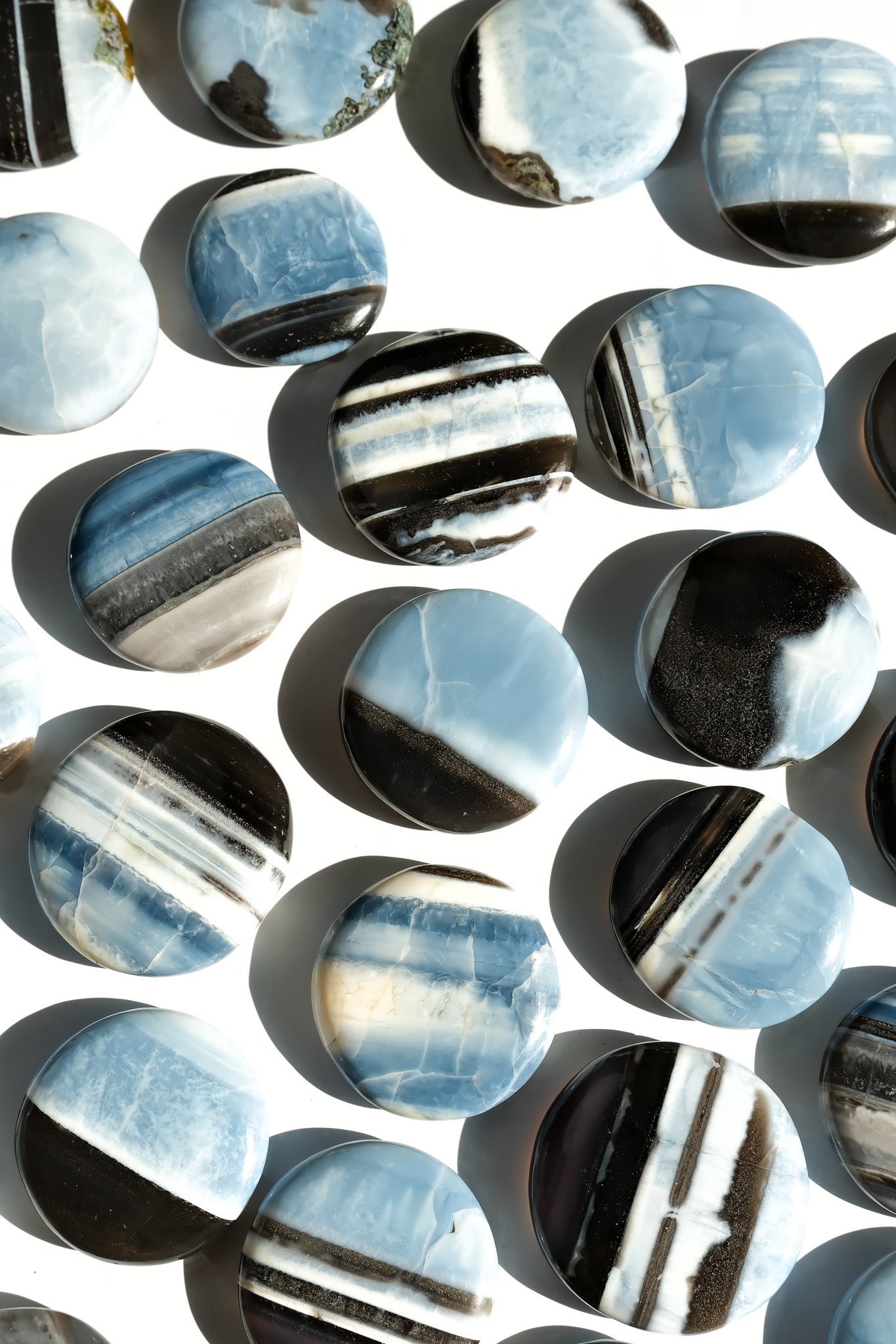 Blue Opal Flat Stone