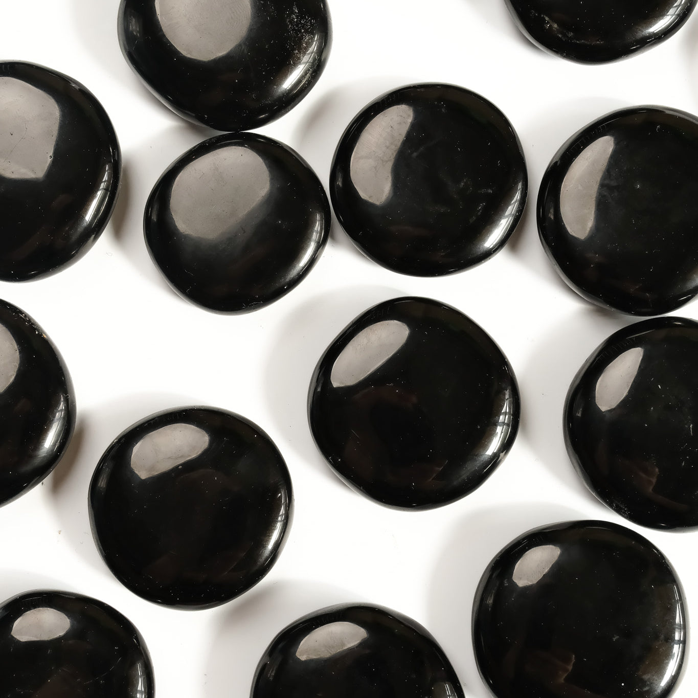 Black Obsidian Flat Stone