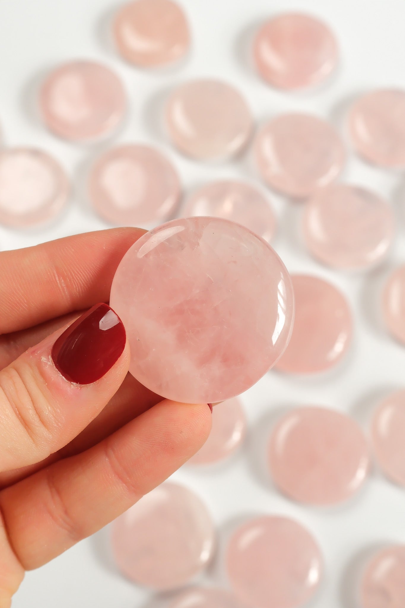 Rose Quartz Flat Stone