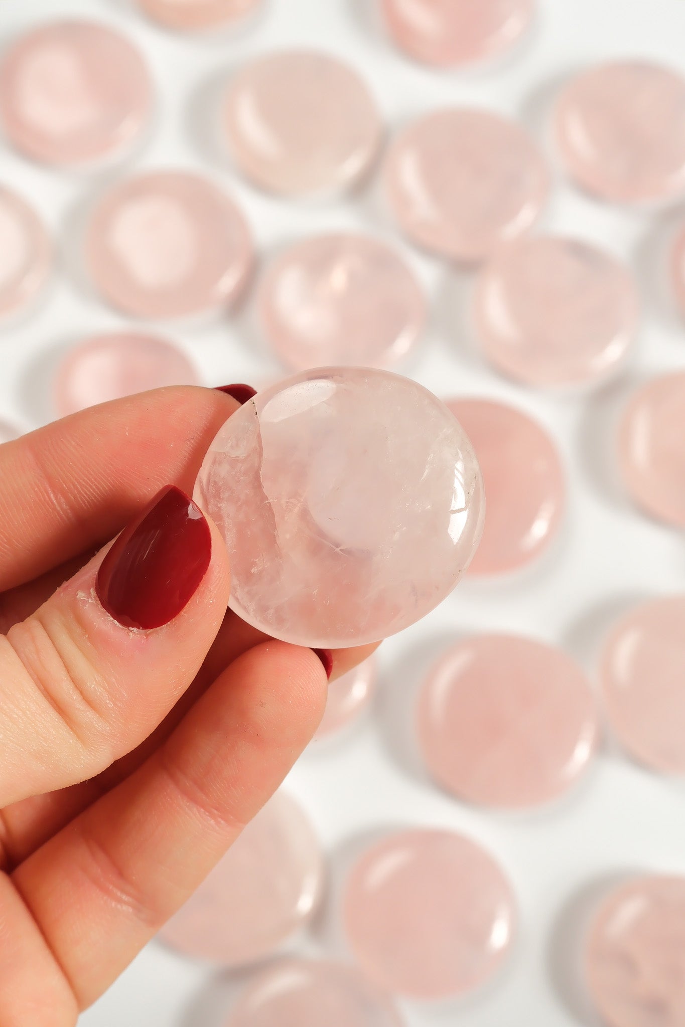 Rose Quartz Flat Stone
