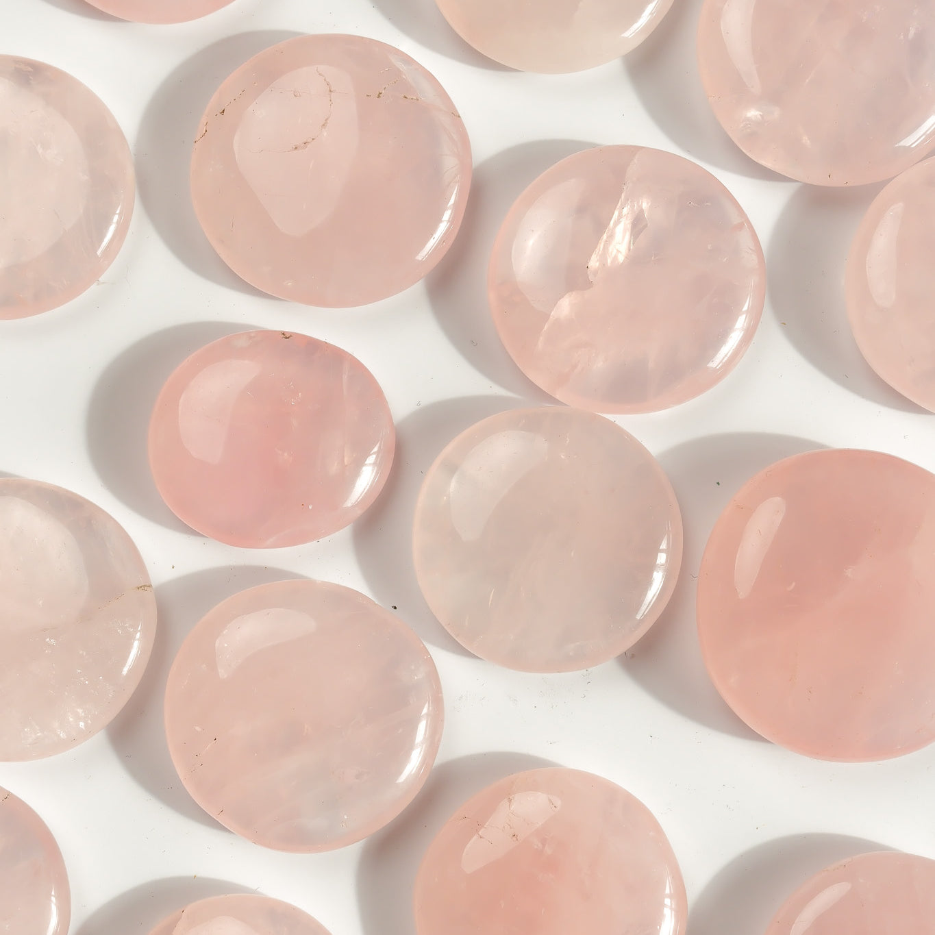 Rose Quartz Flat Stone