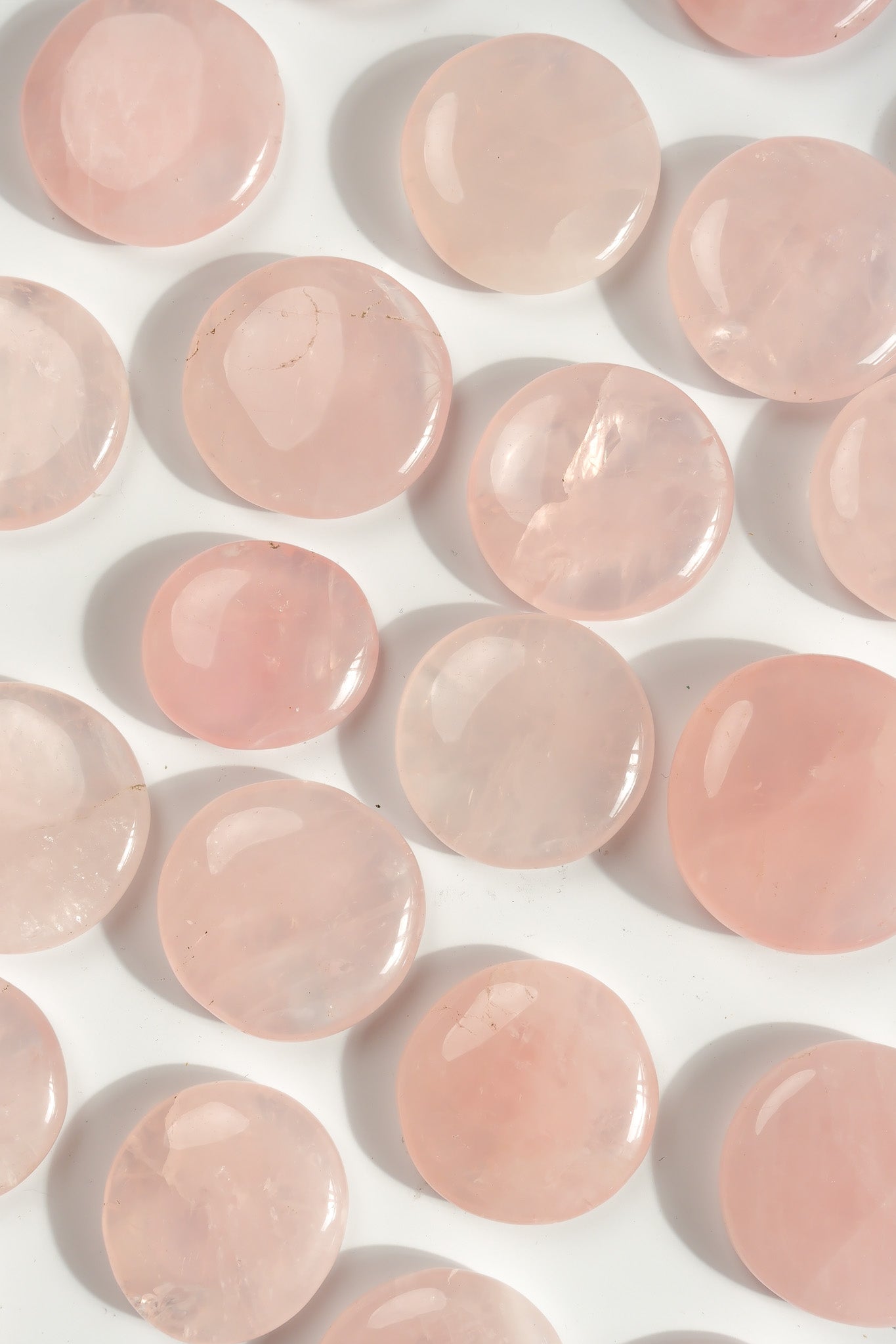 Rose Quartz Flat Stone