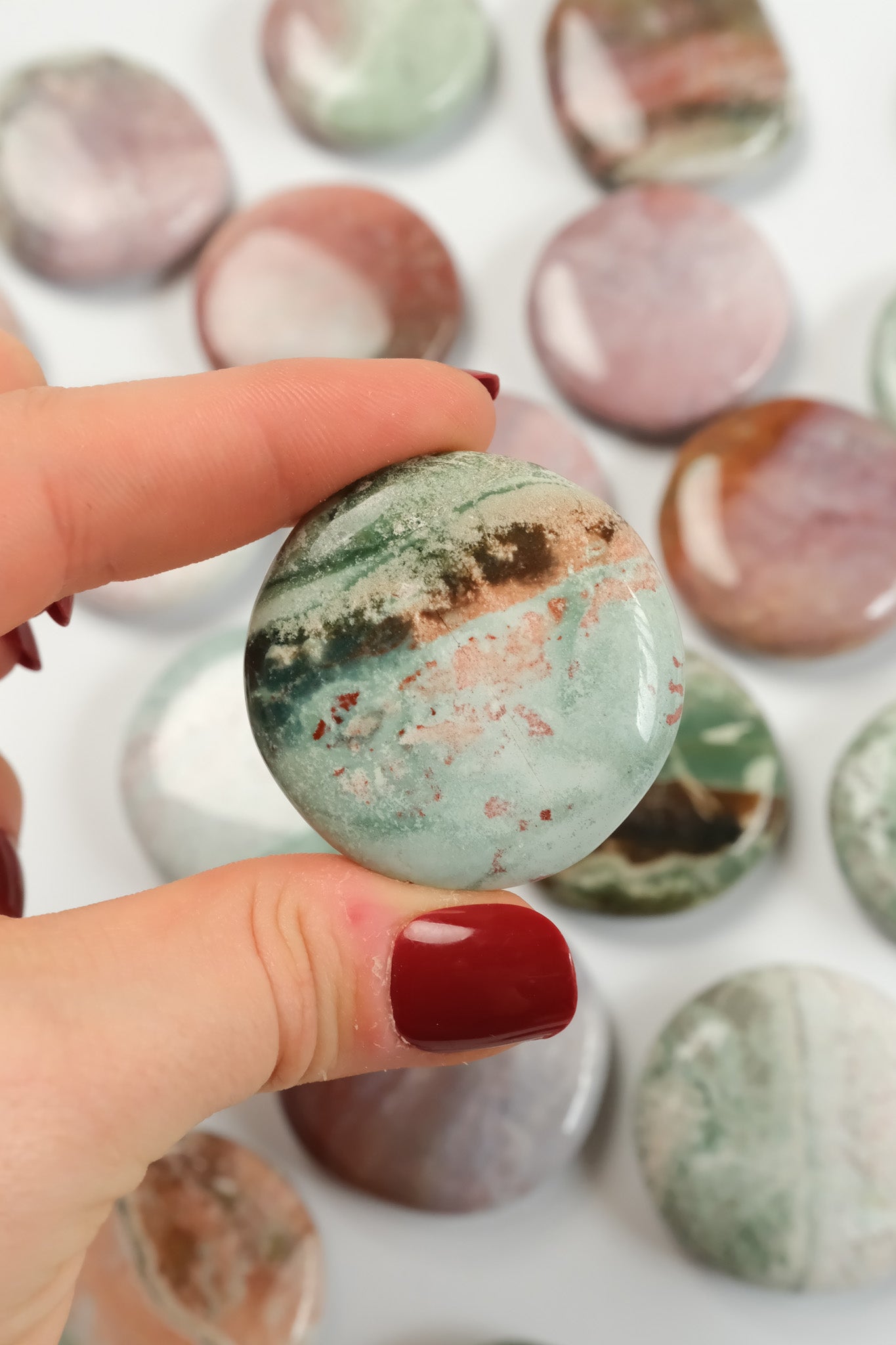 Unicorn Jasper Flat Stone
