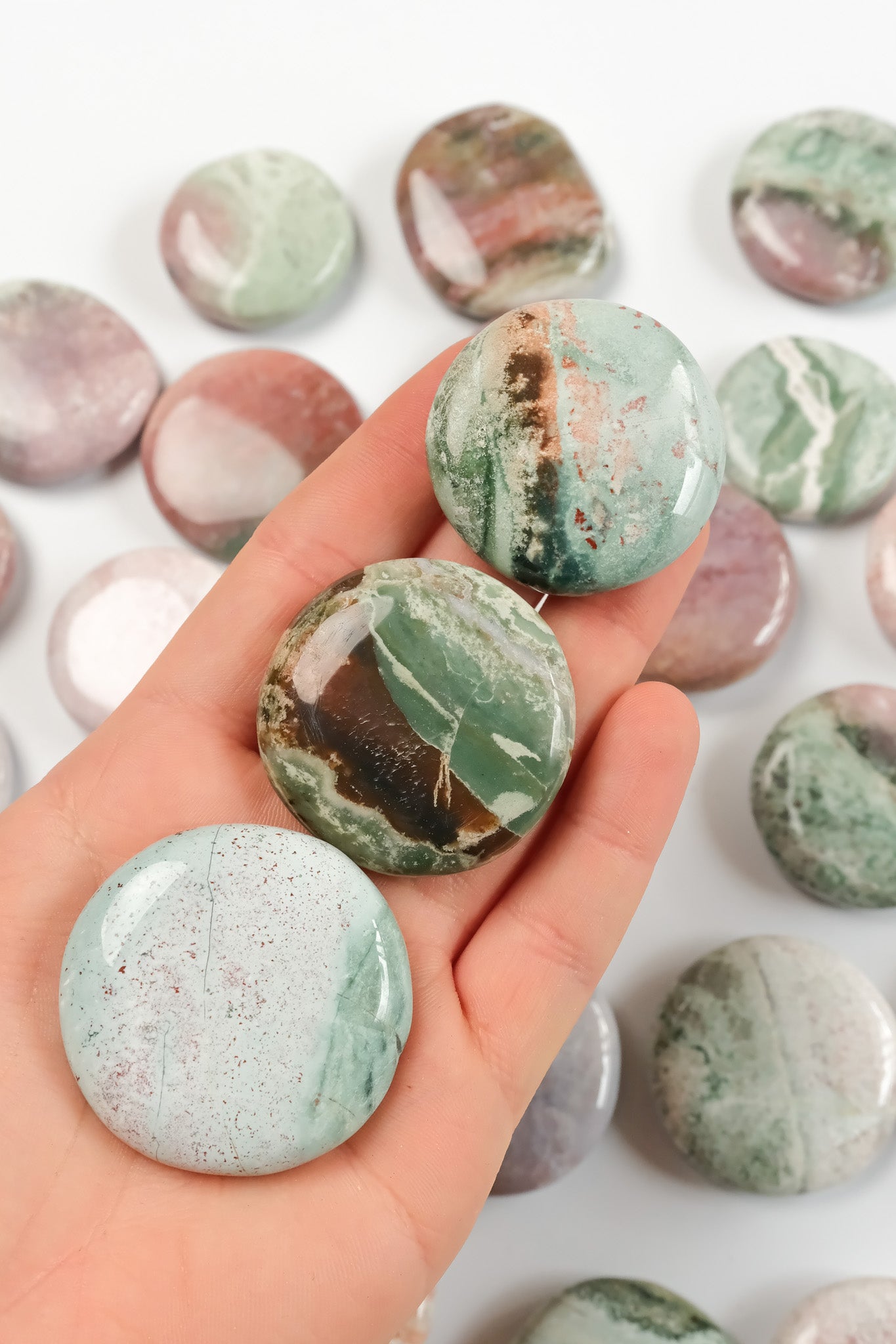Unicorn Jasper Flat Stone