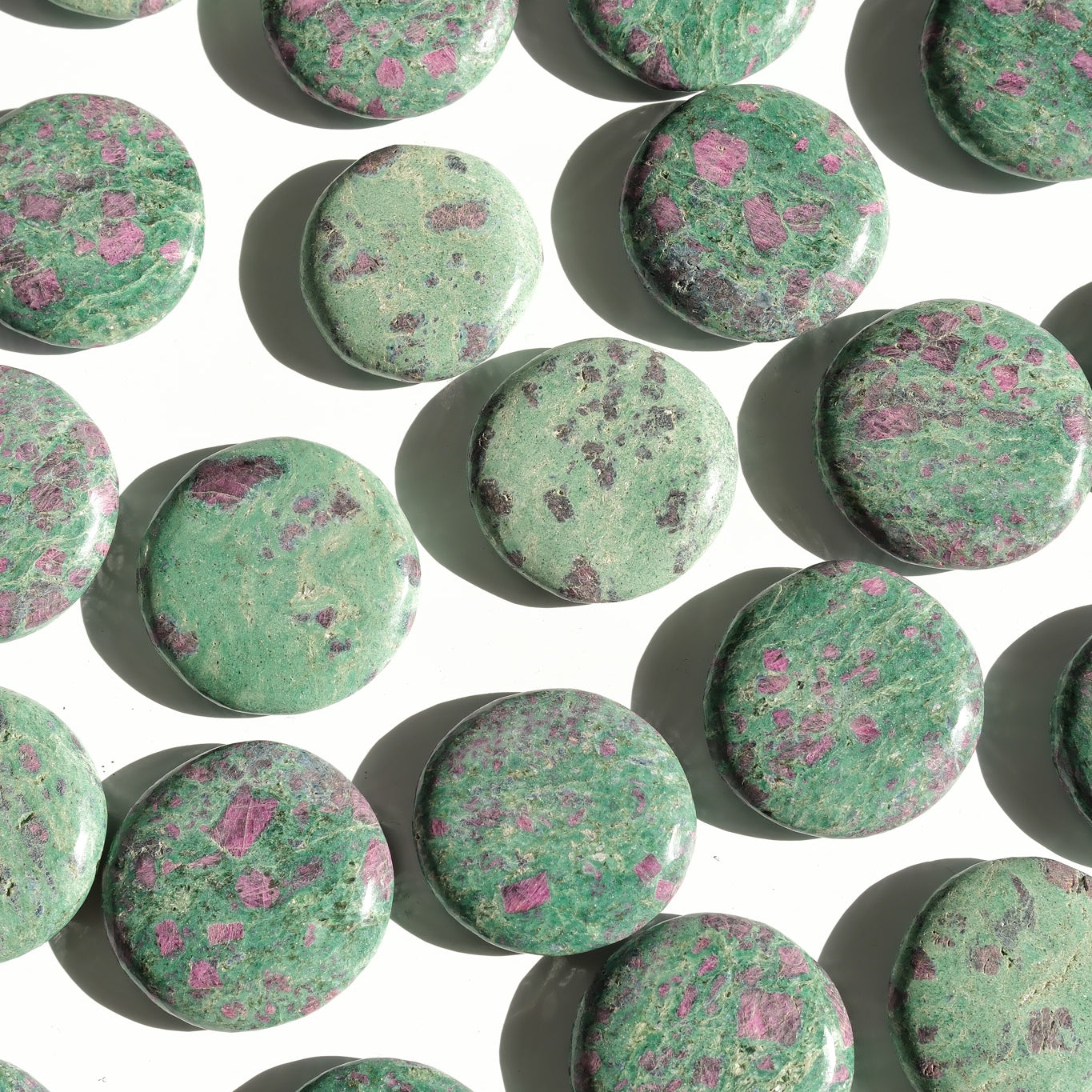 Ruby Fuchsite Flat Stone