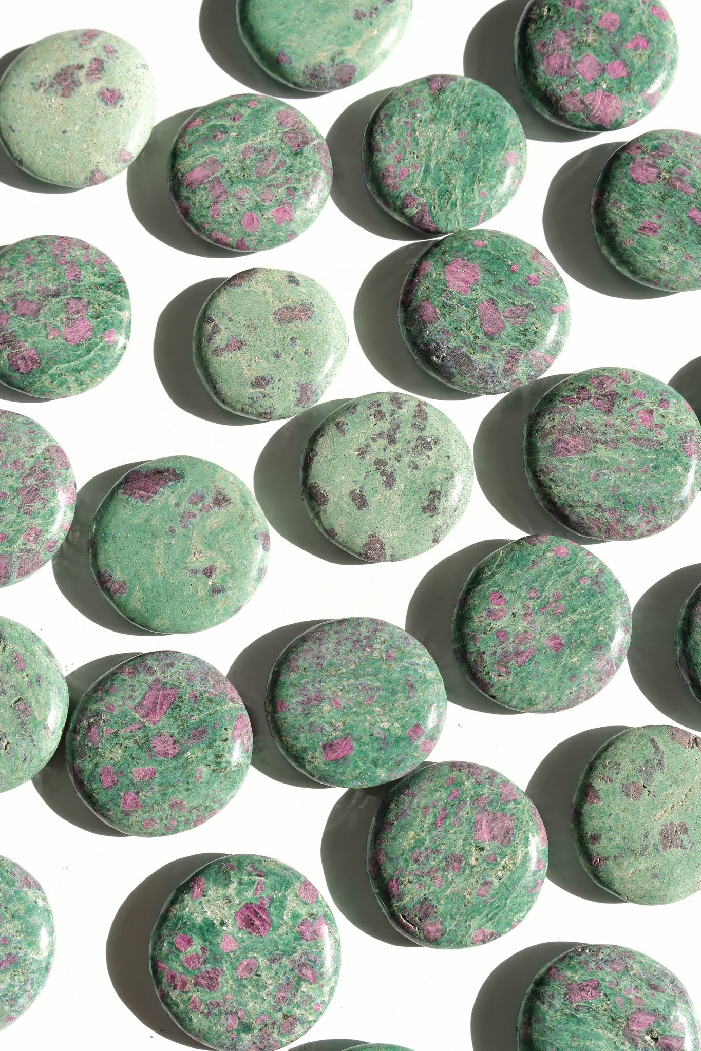 Ruby Fuchsite Flat Stone
