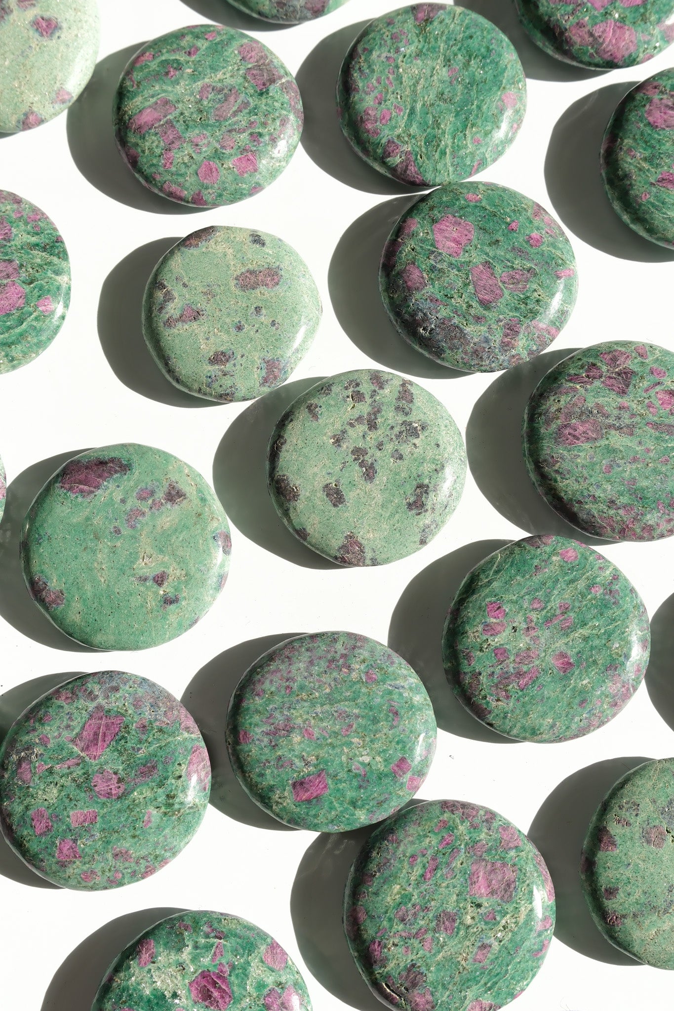 Ruby Fuchsite Flat Stone