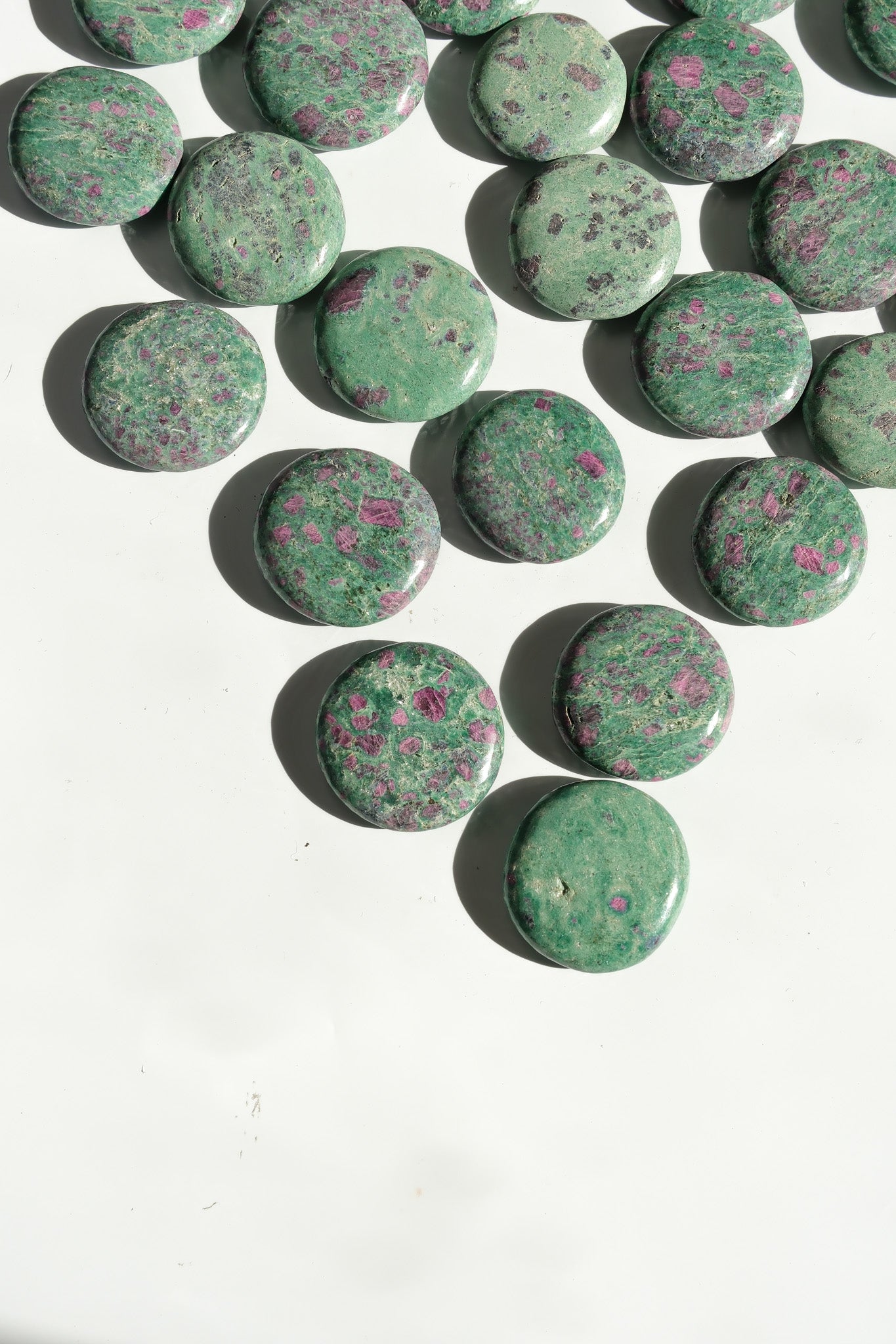 Ruby Fuchsite Flat Stone