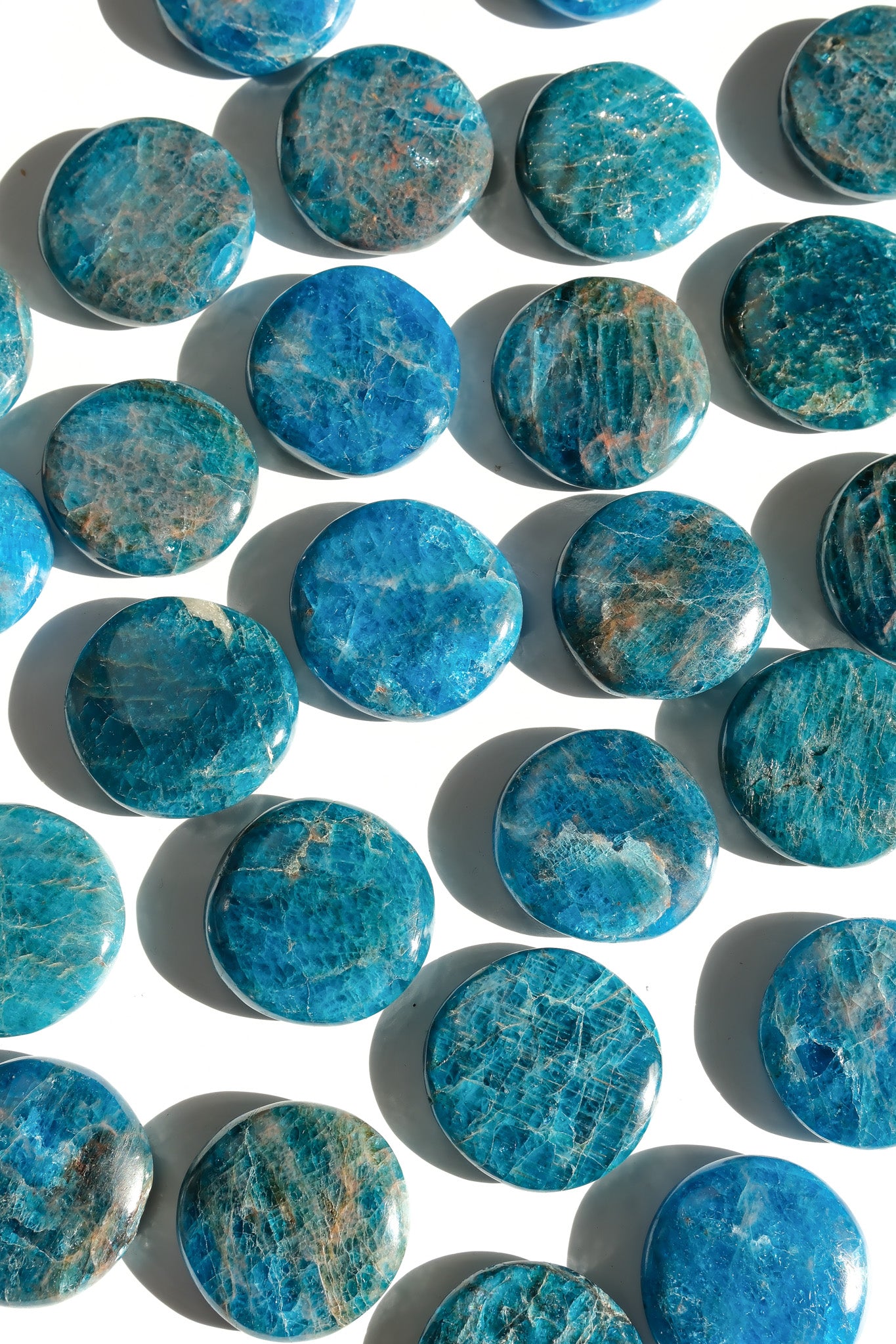Blue Apatite Flat Stone