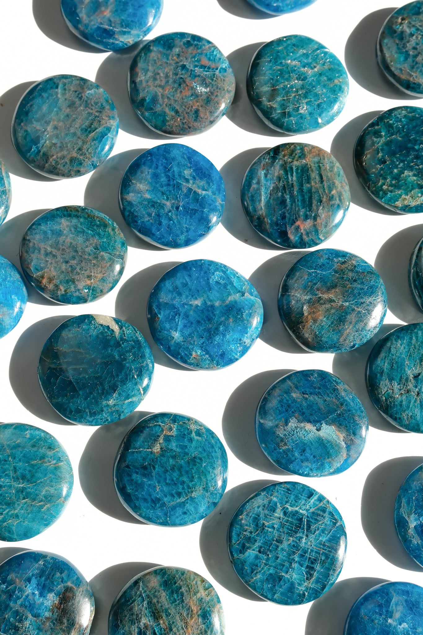 Blue Apatite Flat Stone