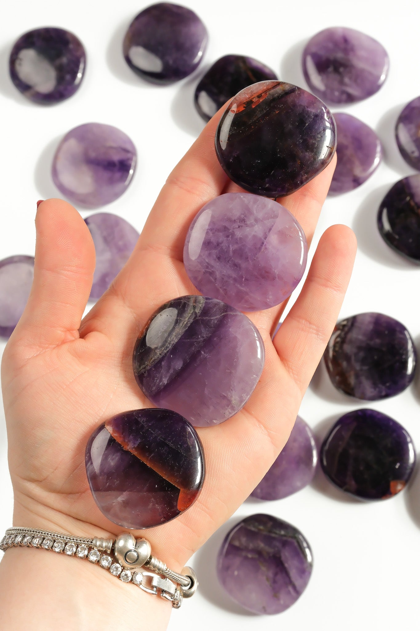 Amethyst Flat Stone