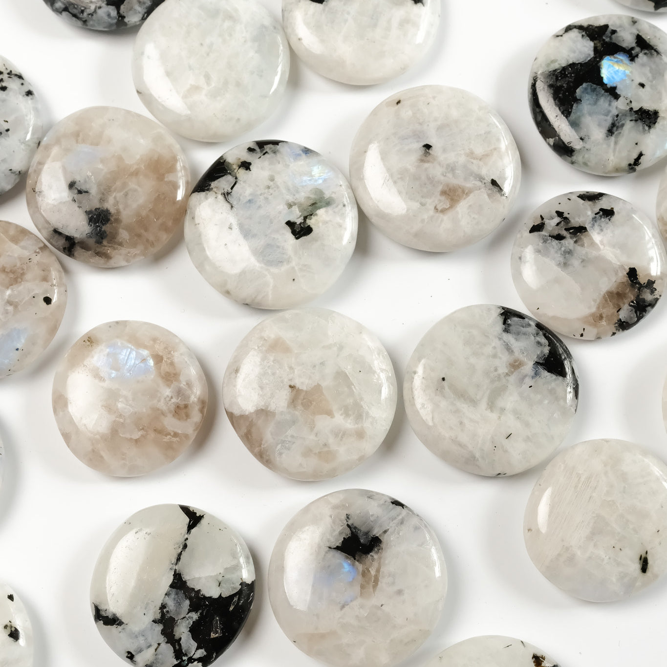 Rainbow Moonstone Flat Stone