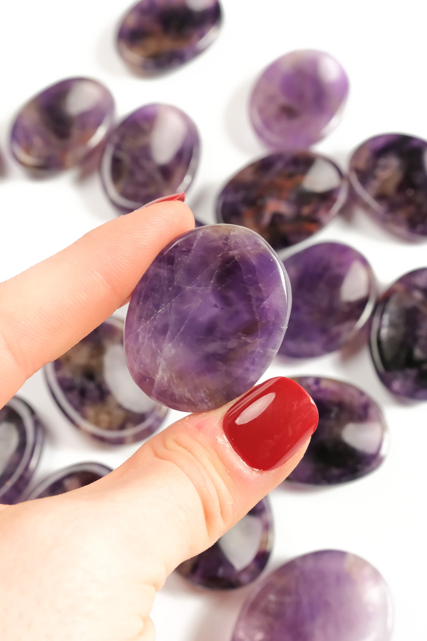 Amethyst Worry Stone