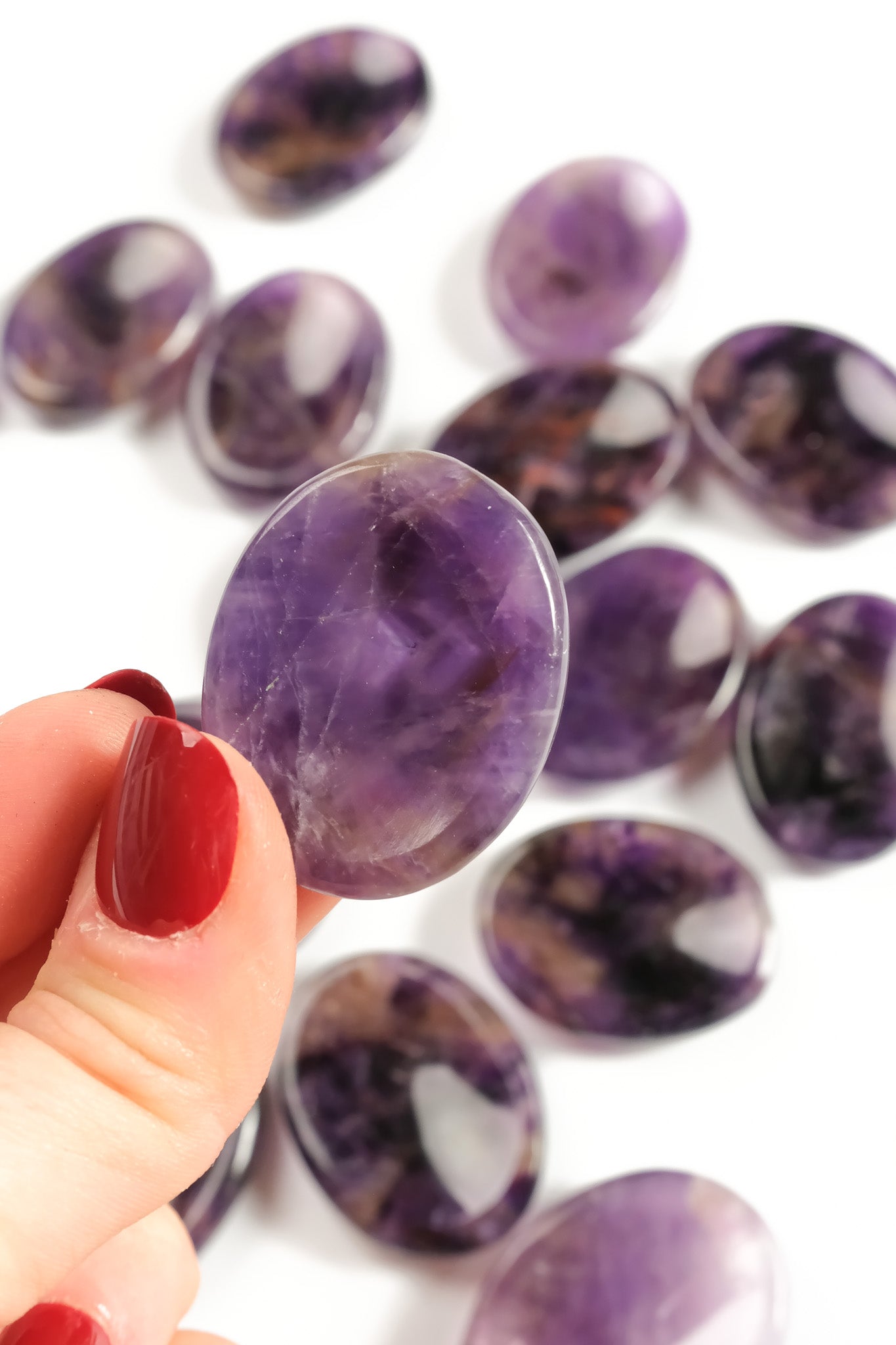 Amethyst Worry Stone