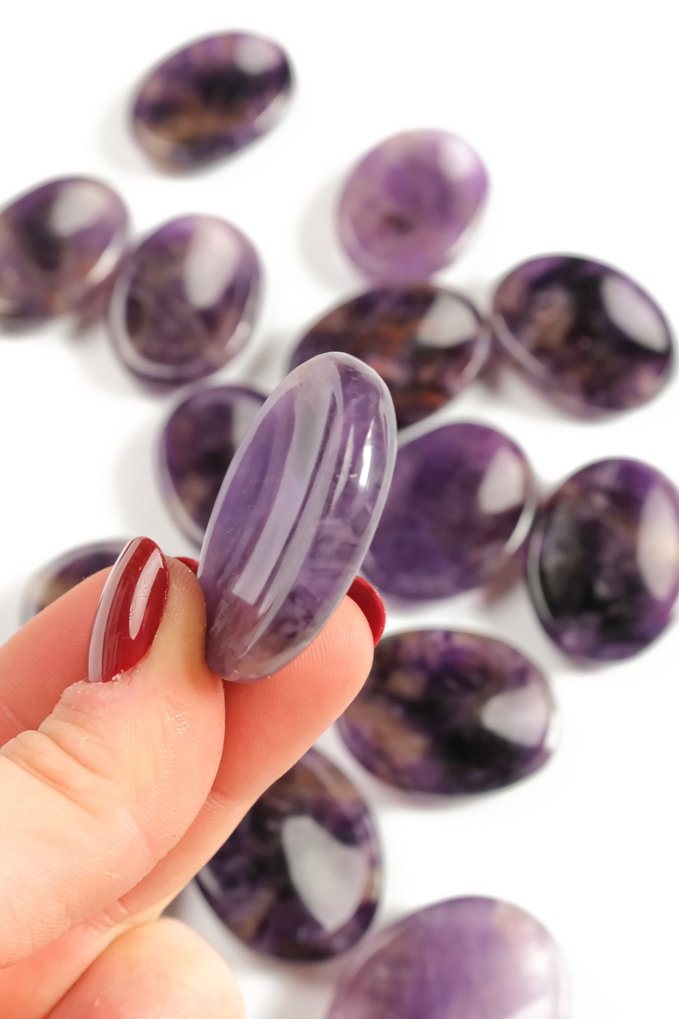 Amethyst Worry Stone