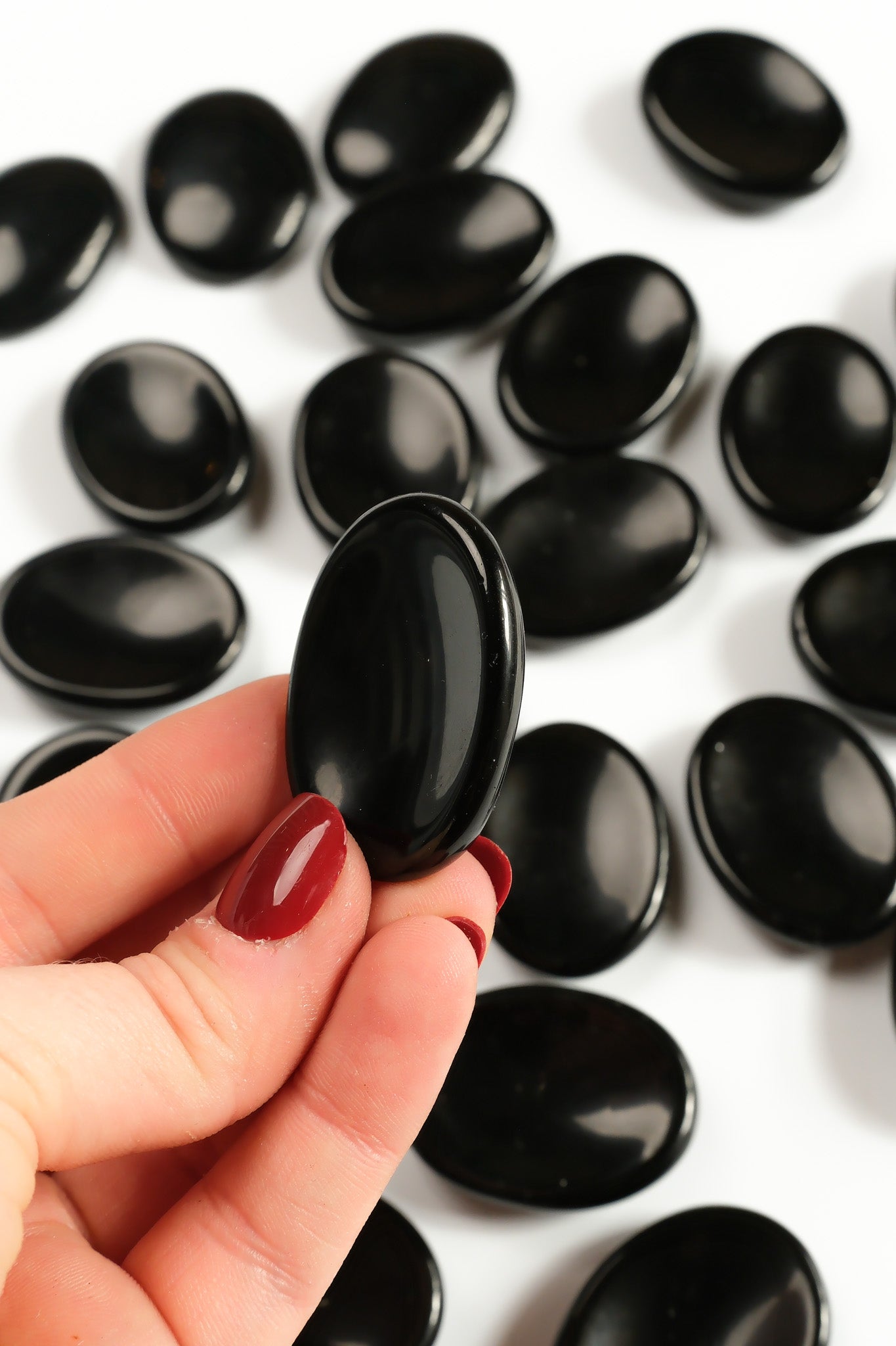 Black Obsidian Worry Stone