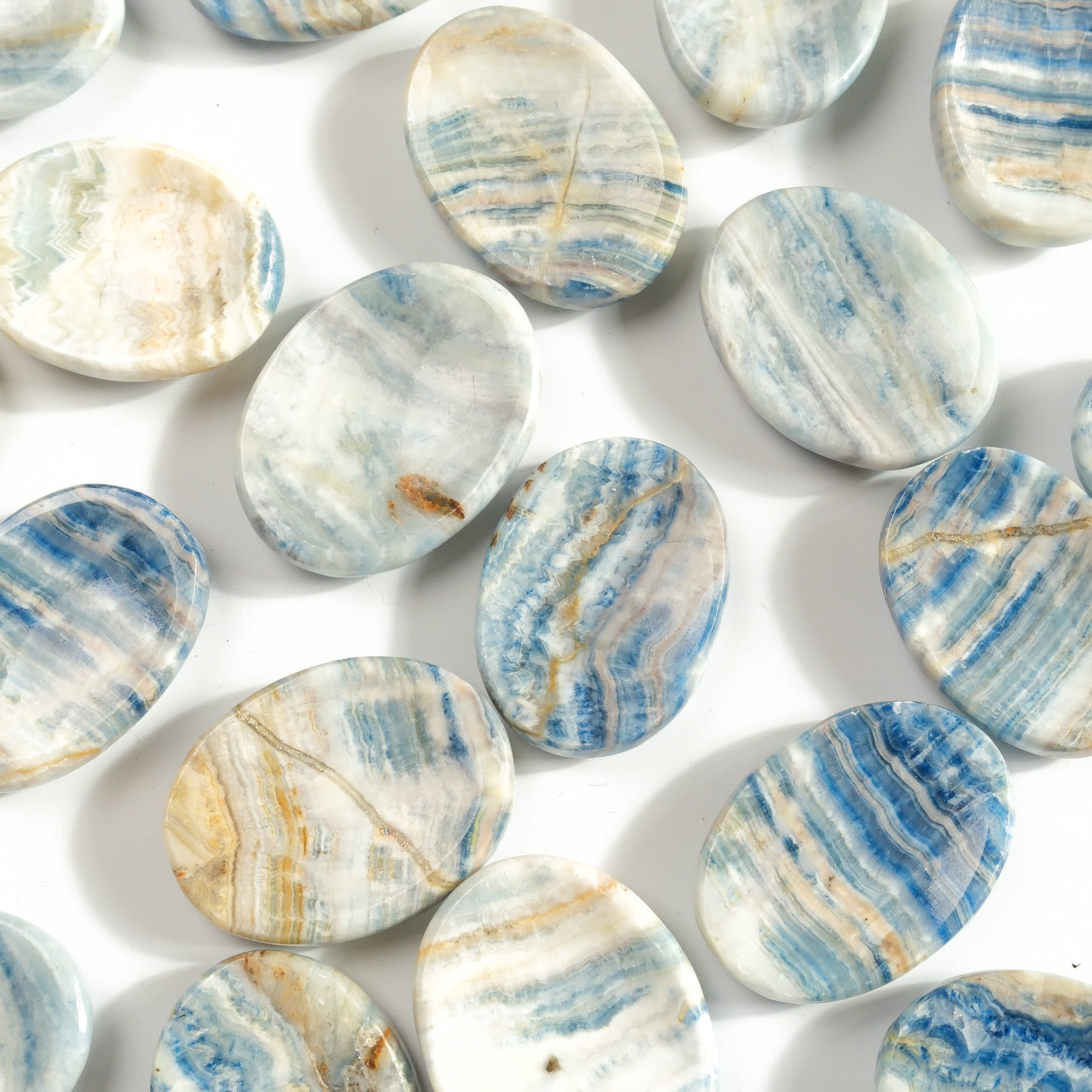 Blue Scheelite Worry Stone