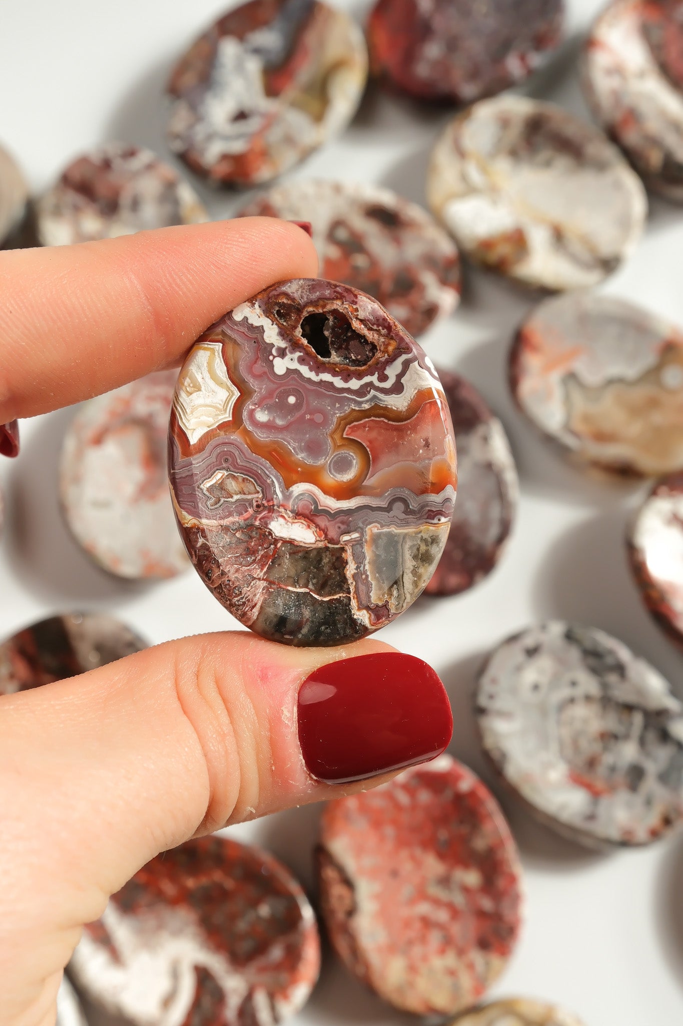 Crazy Lace Agate Worry Stone