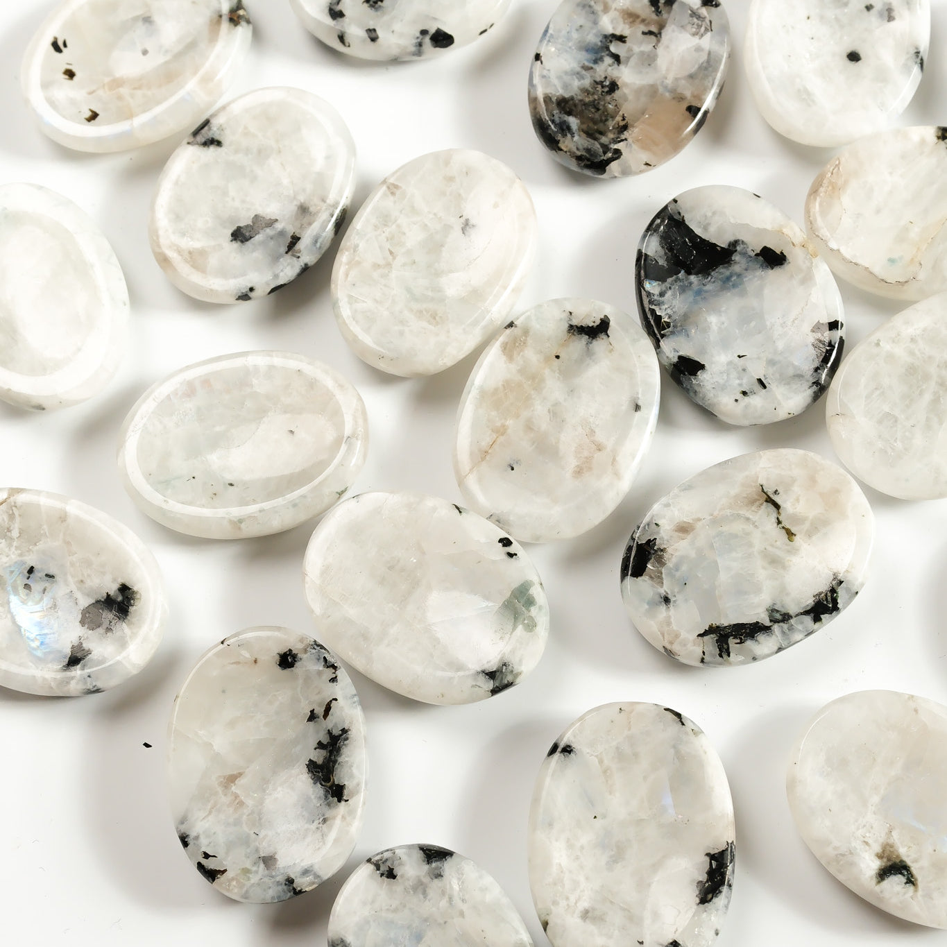 Rainbow Moonstone Worry Stone