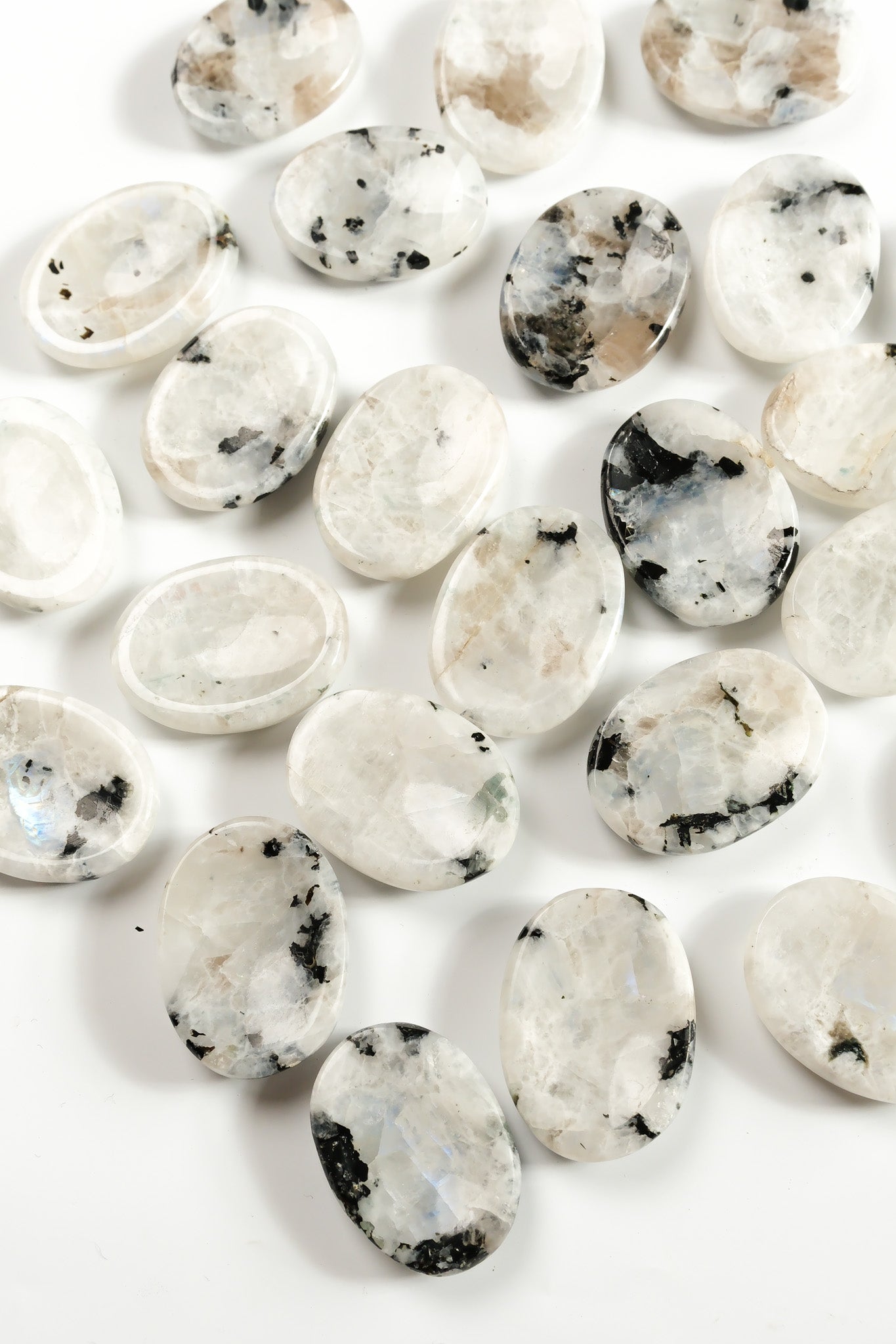 Rainbow Moonstone Worry Stone