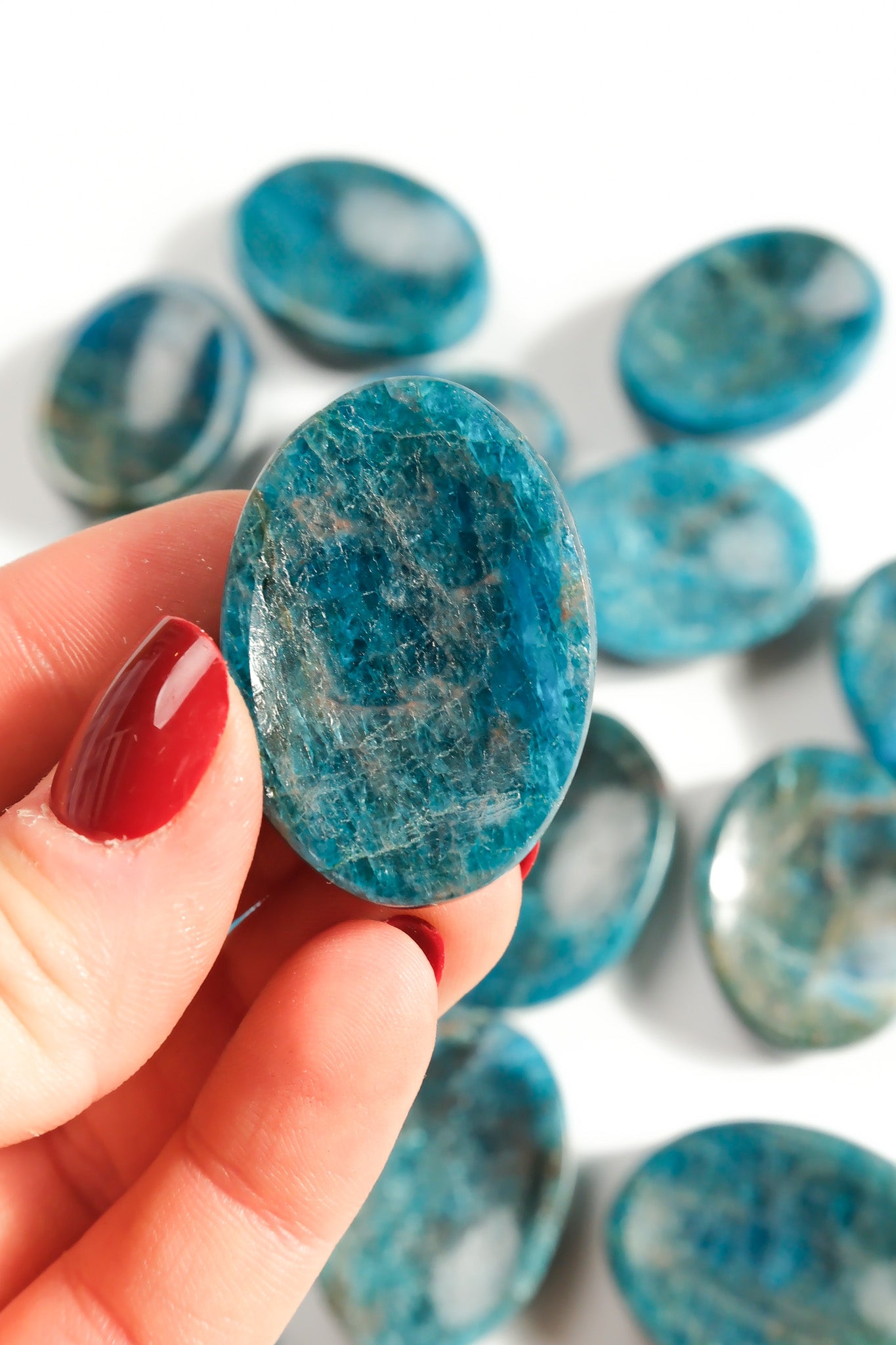 Blue Apatite Worry Stone