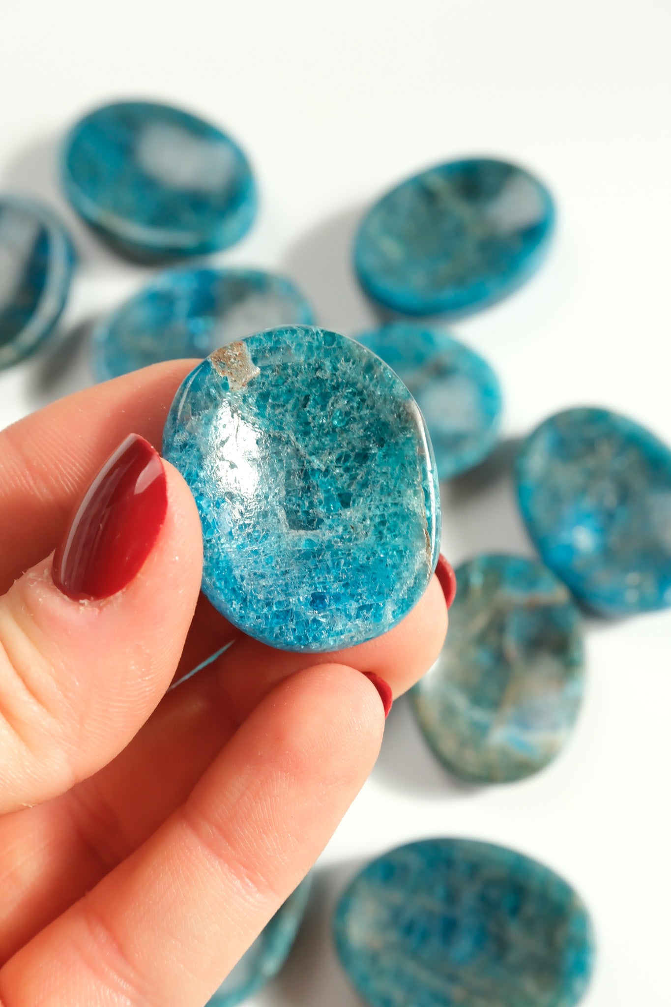 Blue Apatite Worry Stone