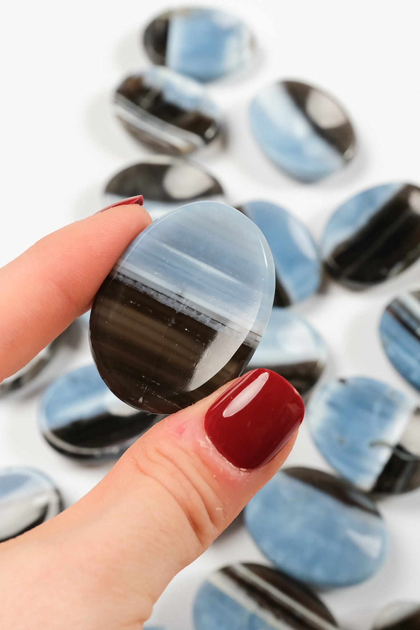 Blue Opal Worry Stone