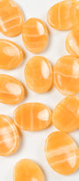 Orange Calcite Worry Stone