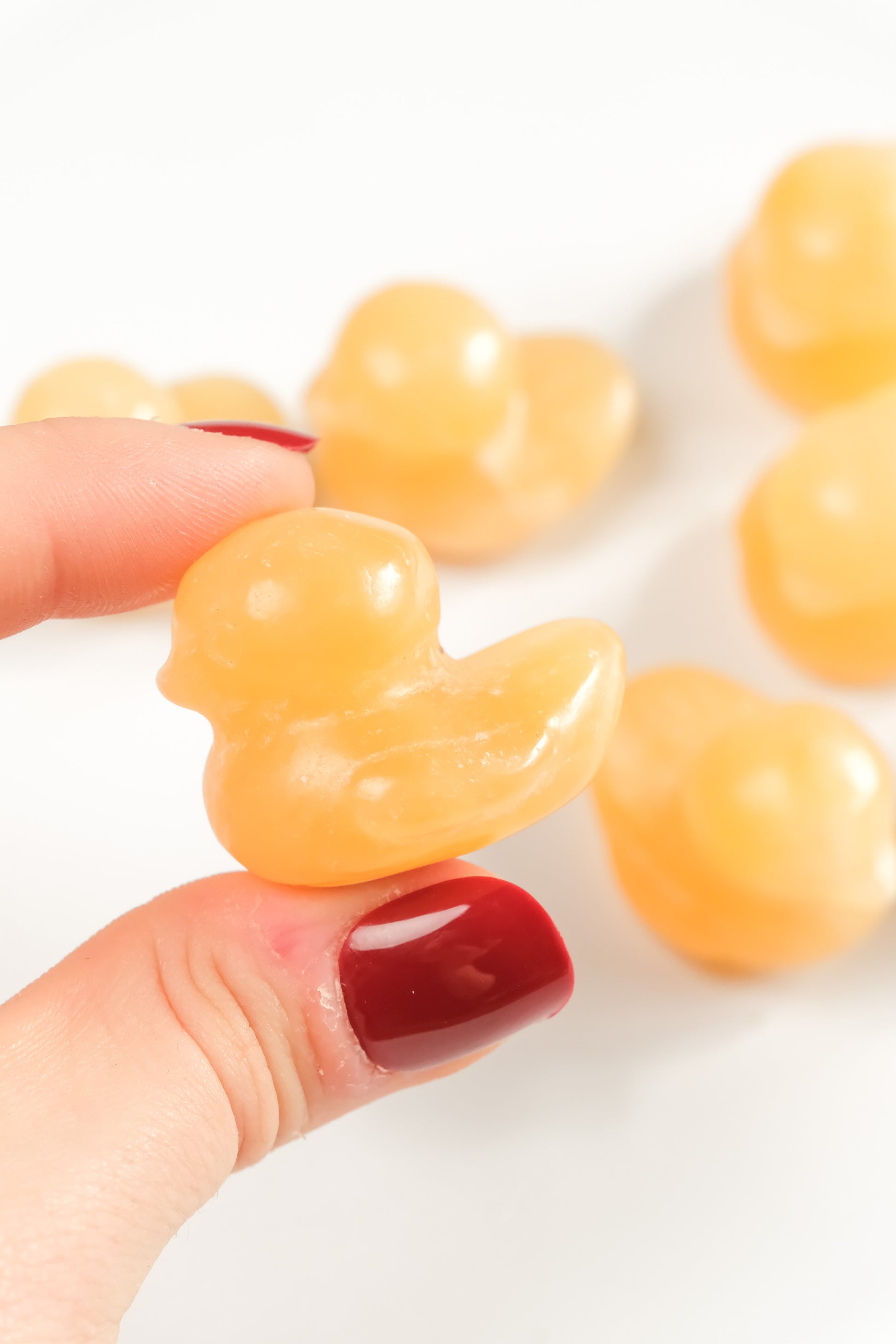 Orange Calcite Duck