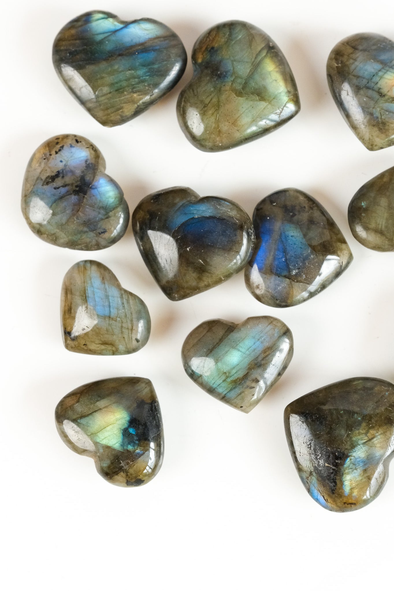 Labradorite Heart
