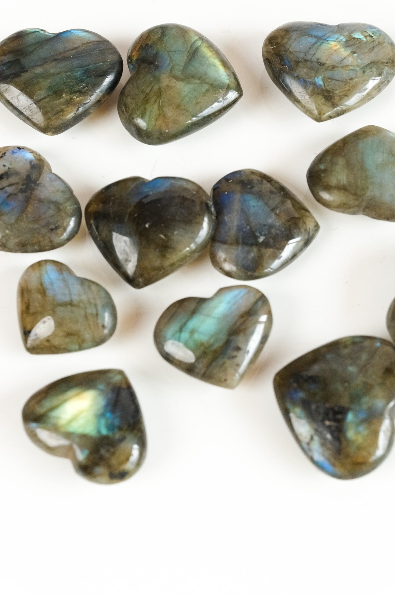 Labradorite Heart