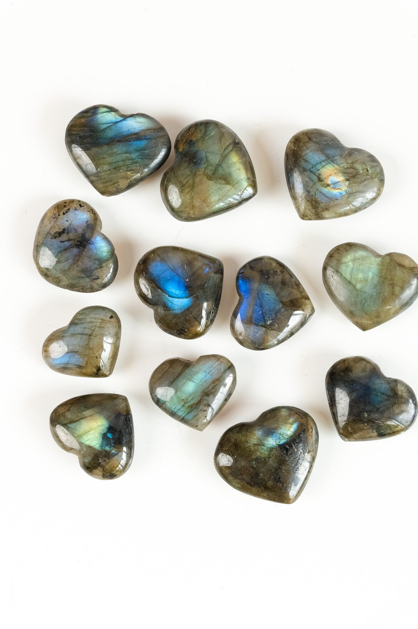 Labradorite Heart