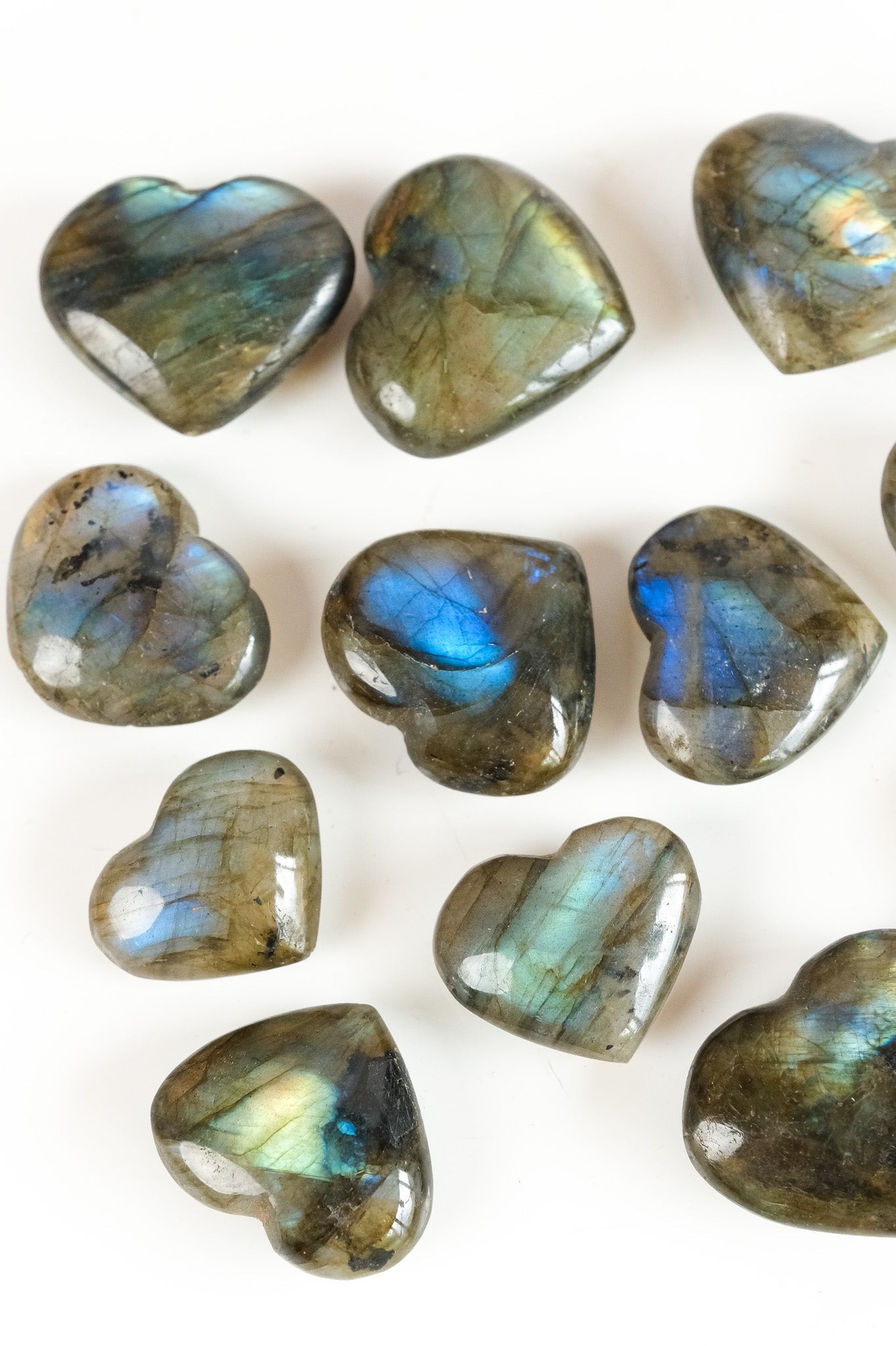 Labradorite Heart