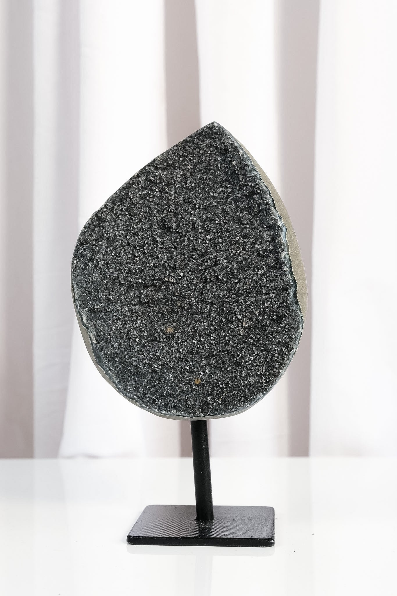 Black Amethyst Cluster on Stand