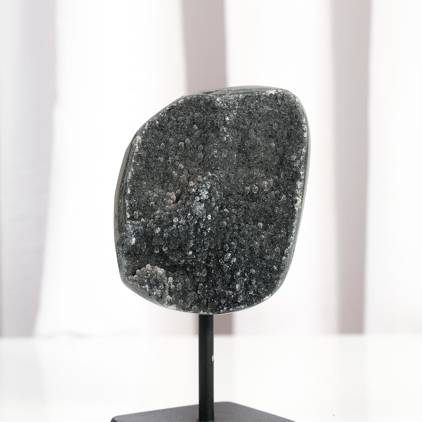 Black Amethyst Cluster on Stand | Rare Crystal | Perth - Stones of Virtue